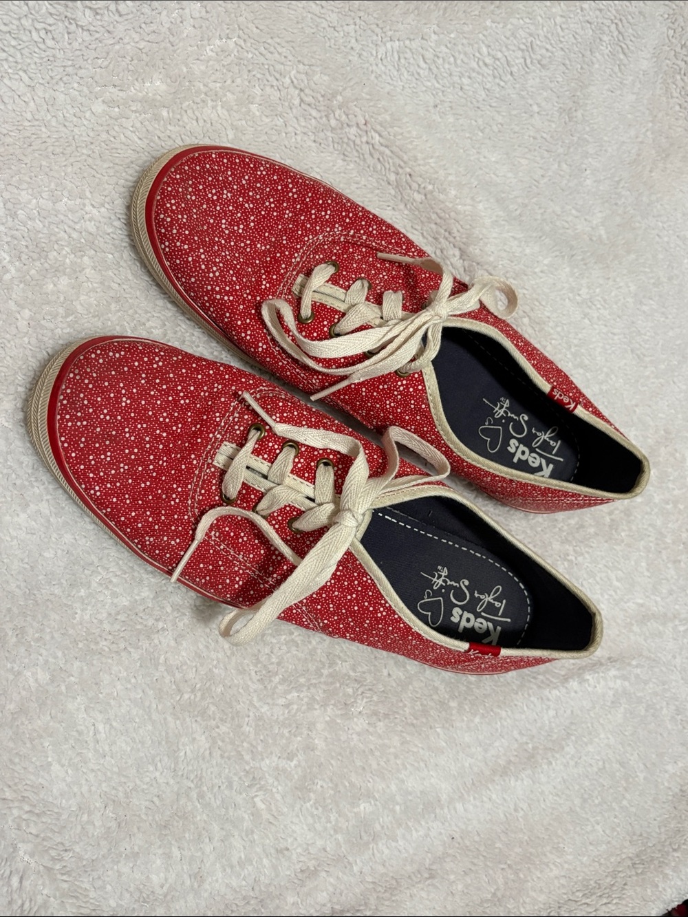 Taylor Swift Keds Red & White Sneakers